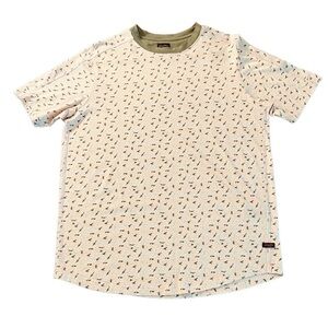 GOOD MAN MENS SHORT SLEEVE COTTON ROSE MINI CAMO SHIRT SIZE L